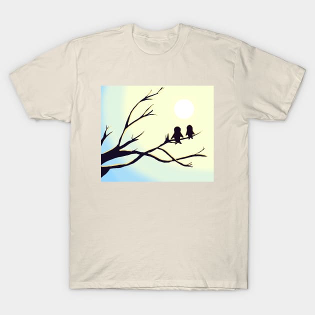 Sunrise with Hummingbirds T-Shirt by VixenwithStripes